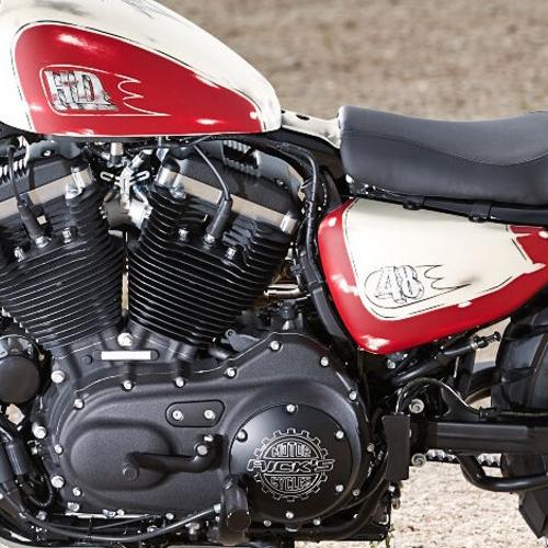 Ricks Motorcycles スポーツスター用 ダービーカバー マットブラック