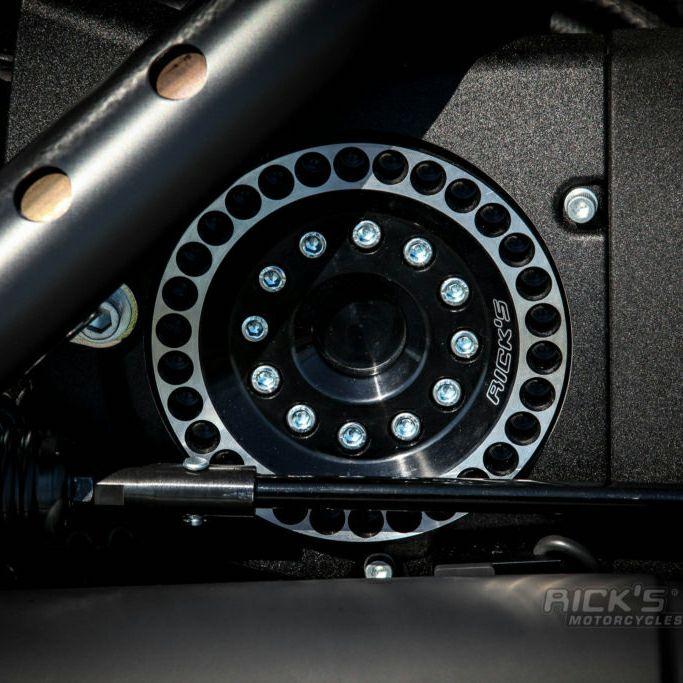 Ricks Motorcycles 35-4037904-0 フロントプーリーカバー 28丁用 2004〜2021 スポーツスター