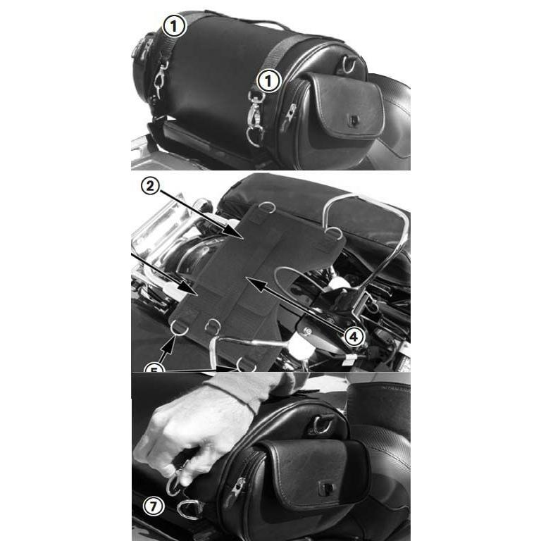 ハーレー ショートツーリングバッグ サドルマン 3515-0116 : HD-PARTS 