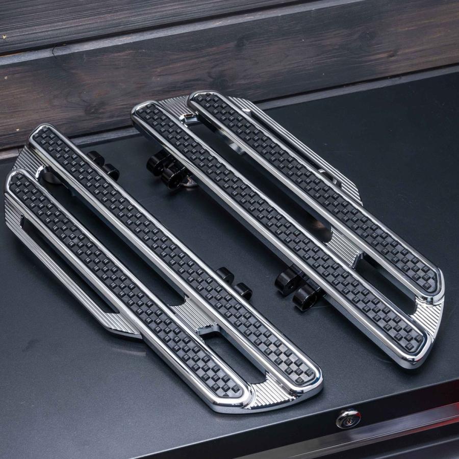 Arlen Ness METHOD ハーレー ツーリング、FLソフテイル用 フロアボード クローム
