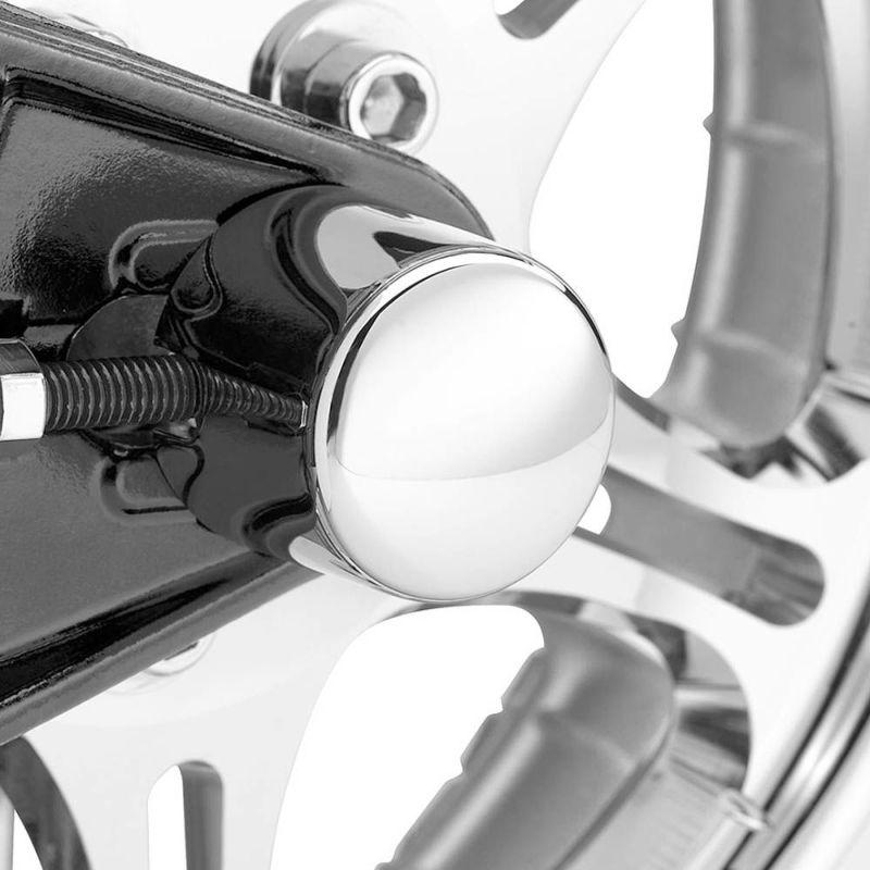 k.com様用　③ ハーレー純正 リアアクスルナットカバーキット クラシッククローム