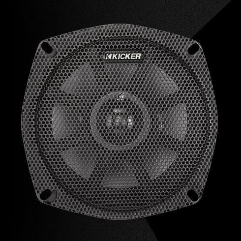 KICKER 5.25インチ・2オーム COAXIALスピーカー 100W(ピーク)