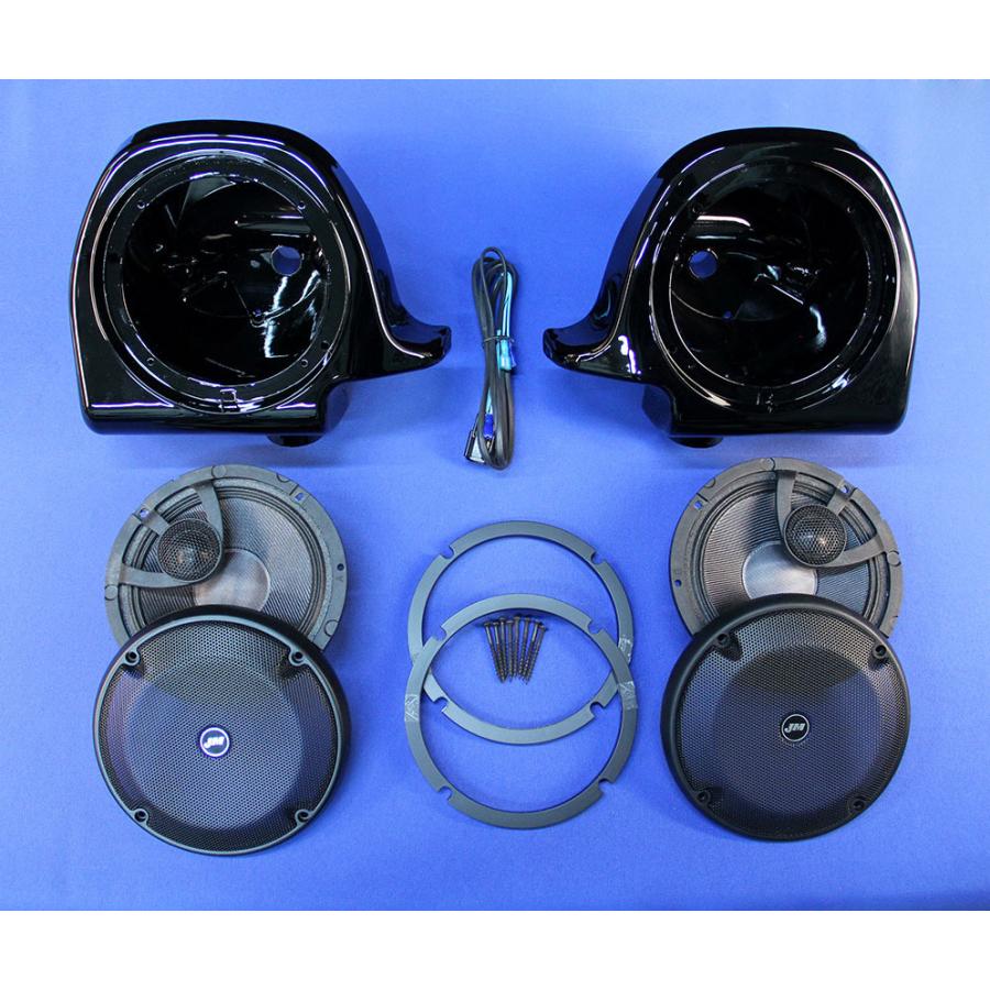 2006〜2013 FLHT ROKKER XRP 200W 6.58インチ ロワーフェアリングスピーカーキット J&M