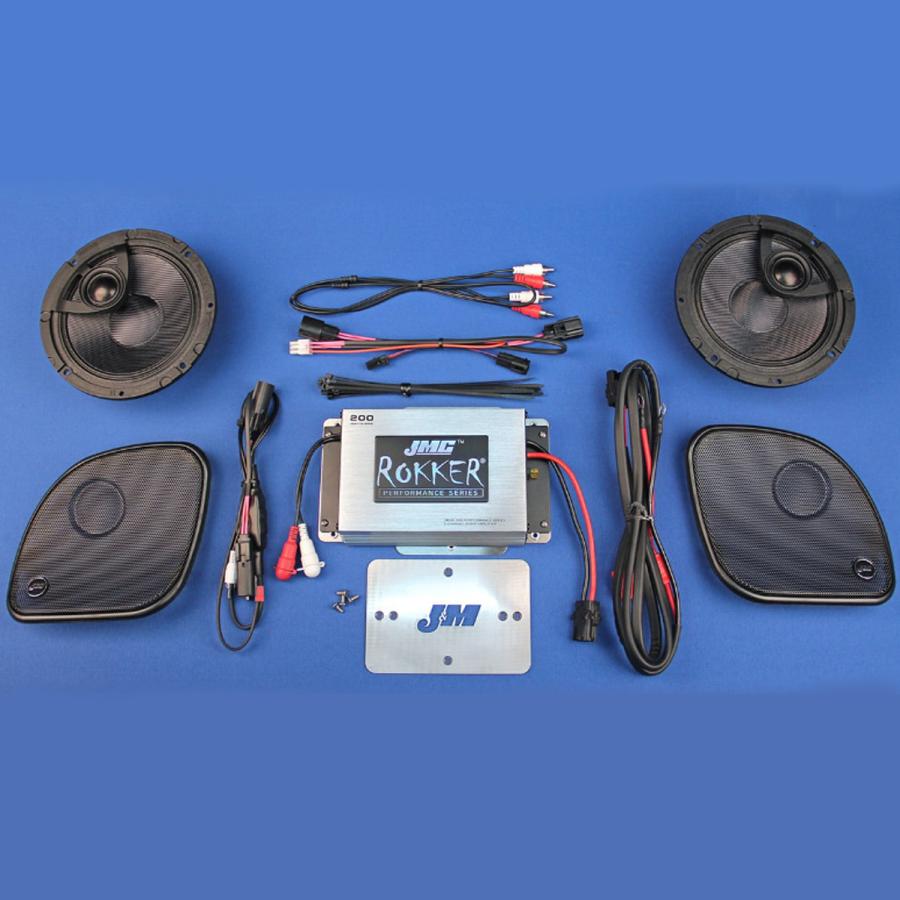 2015〜2024 ロードグライド、ロードグライド3 ROKKER ステージ6・200ワットアンプ/スピーカーキット : HD-PARTS  ハーレーパーツ カスタム専門店 - 通販 - Yahoo!ショッピング