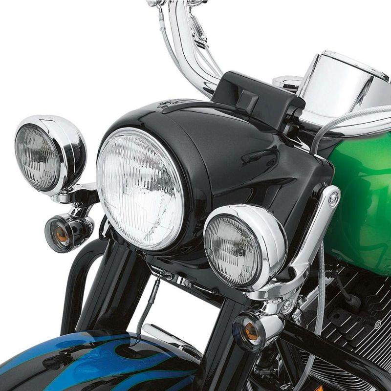 ハーレー純正 グロスブラック・ヘッドライトトリムリング 46555-03B