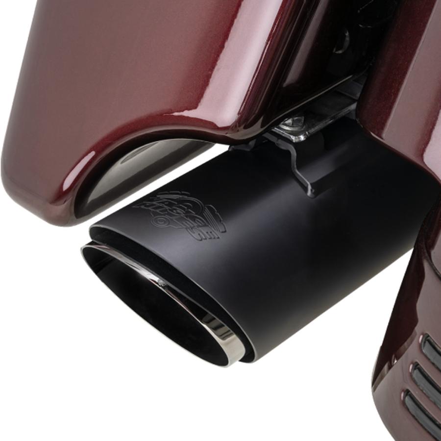 Vance & Hines 4インチ ツインスラッシュ スリップオンマフラー