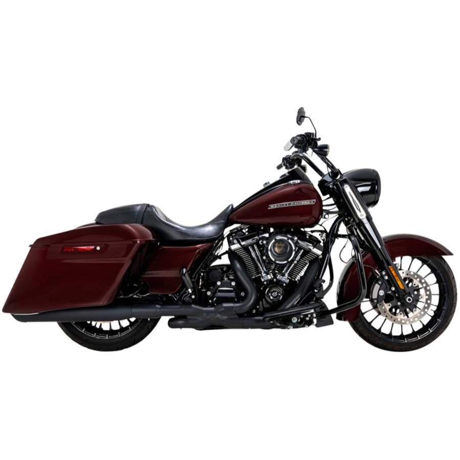 Vance & Hines 4インチ ツインスラッシュ スリップオンマフラー