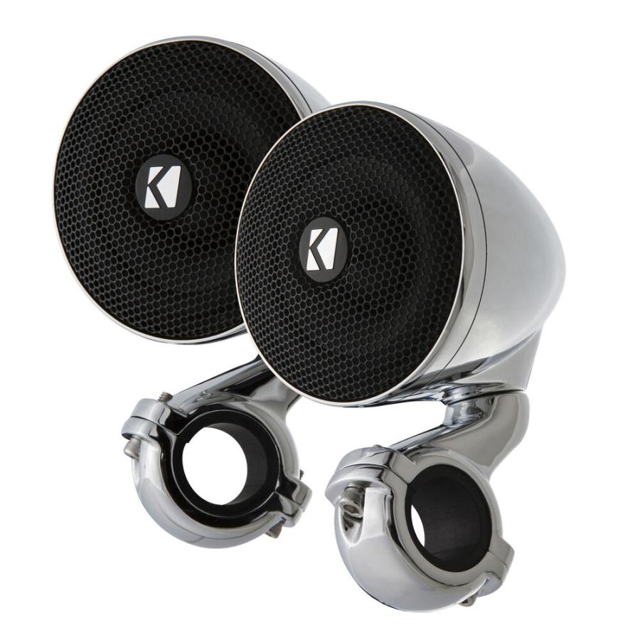 KICKER 3インチ ミニスピーカーセット(4オーム) クローム : HD-PARTS