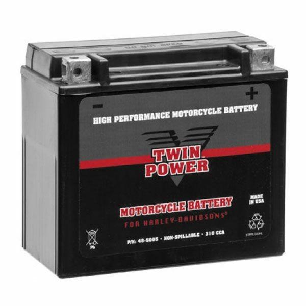【TwinPower】485005 ハーレー用バッテリー 1991〜2021 ダイナ、ソフテイル、1997〜2003 スポーツスター、2008〜2017 VRSC