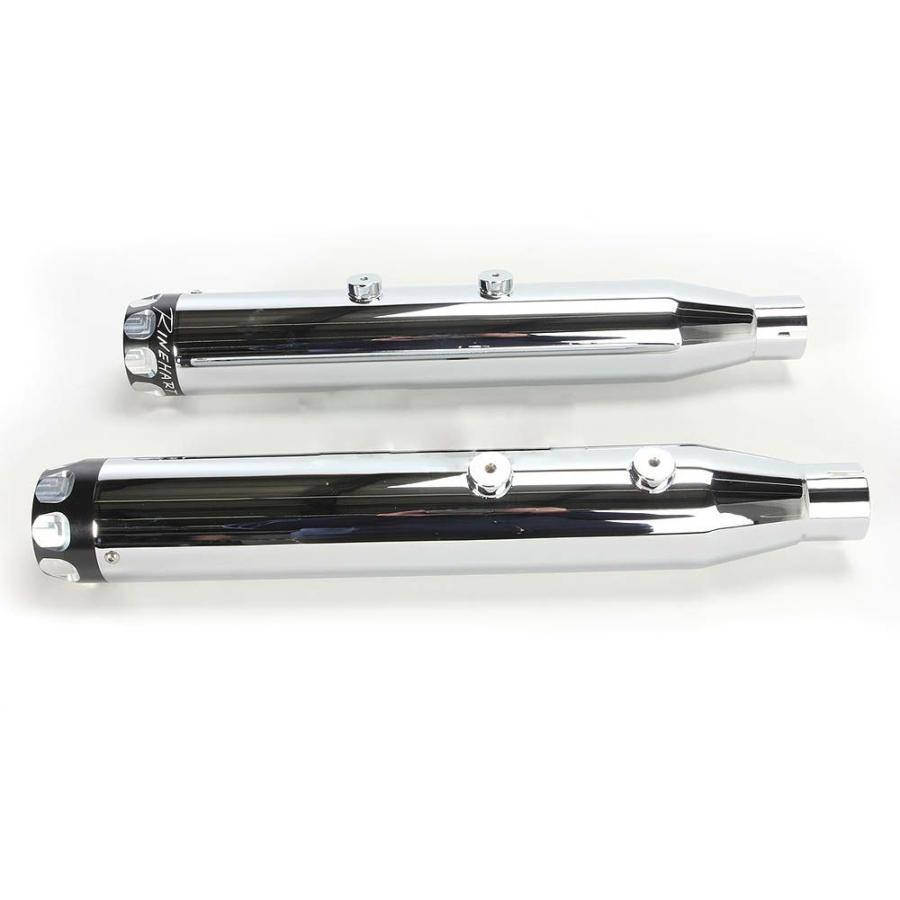 ラインハート 500-0202S ラインハート（RINEHART） Scalloped End Cap 3インチ スリップオンマフラー クローム(Scallopedエンド)