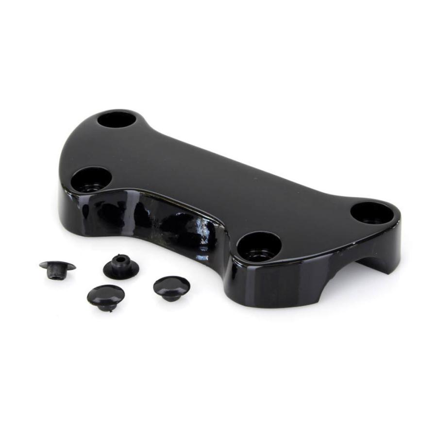 ハーレー　ハンドルバークランプ ハーレー ハンドルバートップクランプ ブラック 1インチハンドルバー用