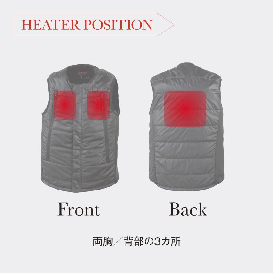 ヒートインナー電熱ベスト Sサイズ Heat Master ヒートマスター : HD