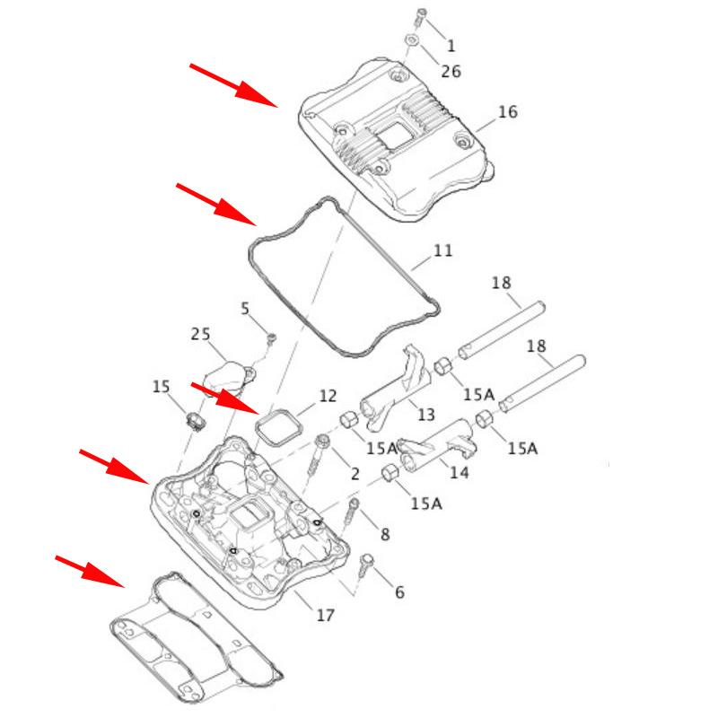 XL ロッカーカバー　ブラック　スポーツスター スポーツスター ロッカーカバー ブラック |ハーレーパーツ専門店 HDパーツ