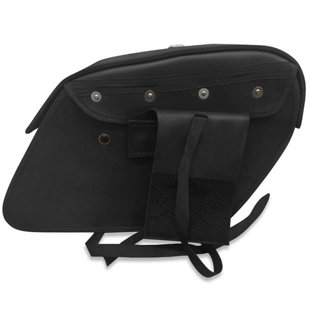 ハーレー・FXBB用 Raven ミディアム レザーサドルバッグ 【Viking Bags】