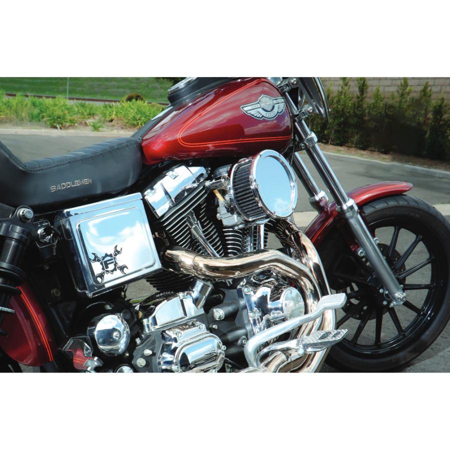 Feuling BA エアクリーナー (クローム) ツインカム ケーブルスロットル車用_2