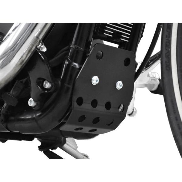 ZIEGER スポーツスター スキッドプレート ブラック : HD-PARTS