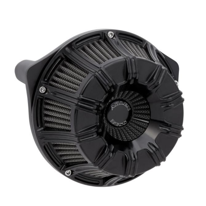 Arlen Ness 10ゲージ・INVERTEDエアクリーナー オールブラック : HD
