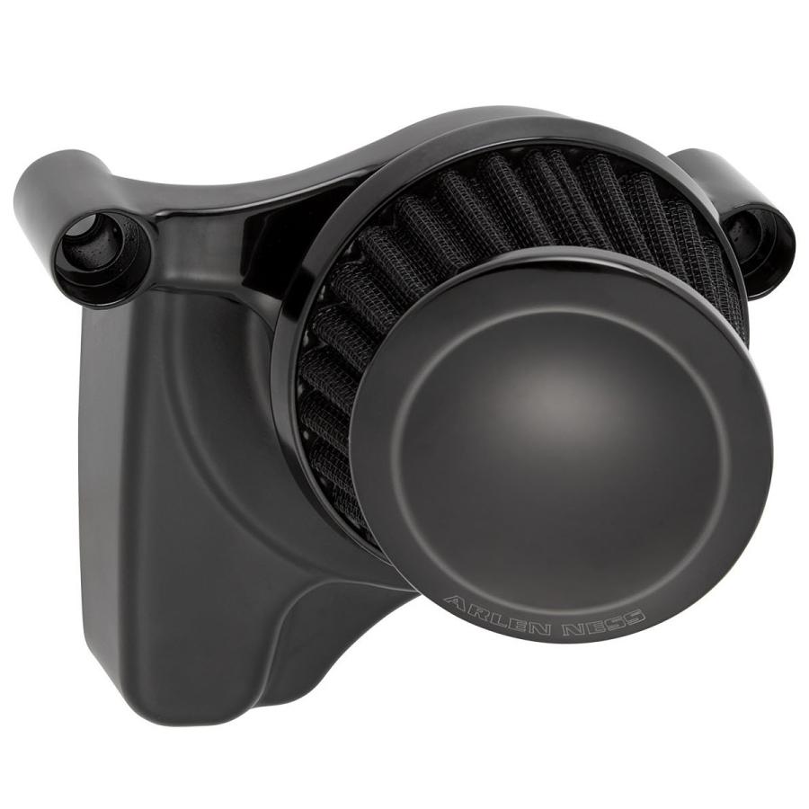 Arlen Ness MINI22 エアクリーナーキット ブラック M8エンジン用 : HD