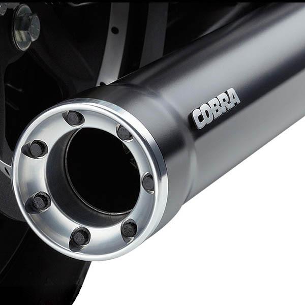 COBRA マフラー3インチRace Pro Tips スポーツスター04-13 COBRA 3インチ スリップオンマフラー RACE PRO TIPS ブラック 2004