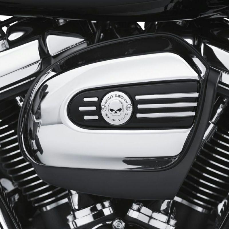 新品ハーレー純正ウィリーGスカルA/Cエアクリーナートリムブラック