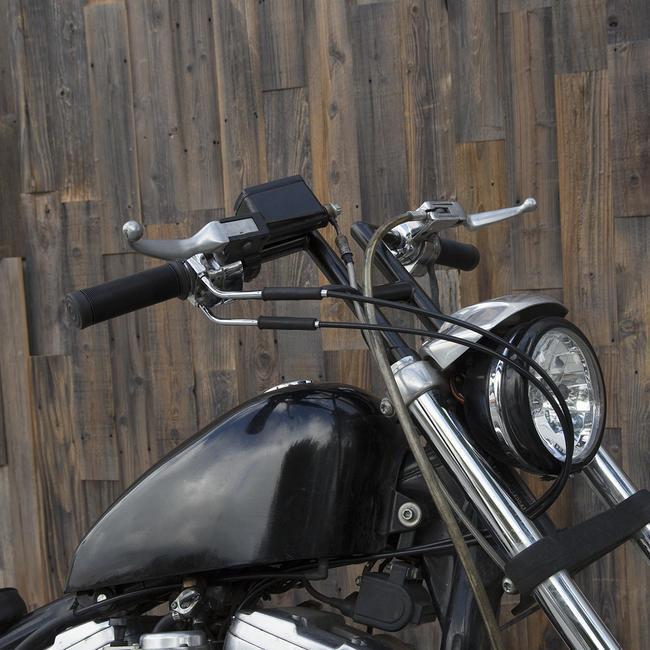 Biltwell H2ハンドルバー ディンプル付 ブラック