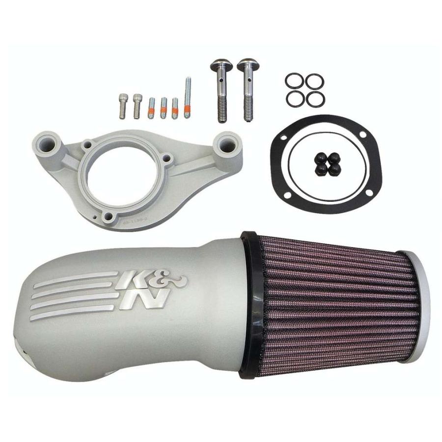 K&N 63-1139S パフォーマンス・インテーク エアクリーナー シルバー M8