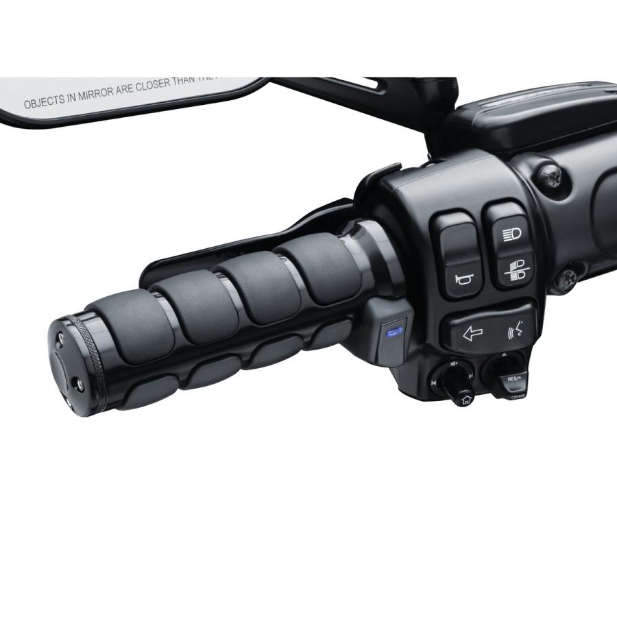 ぽんページ Kuryakyn 6473 ヒーテッドISOグリップ ケーブルスロットル用