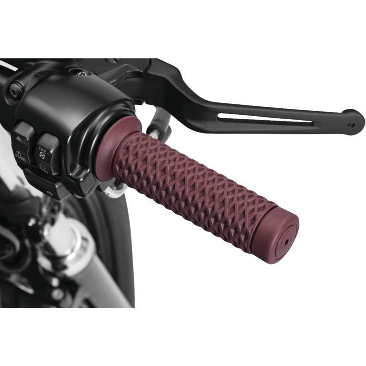 ハンドグリップ 黒 赤 ハーレー用 Braaap ハンドグリップ レッド Kuryakyn : HD-PARTS