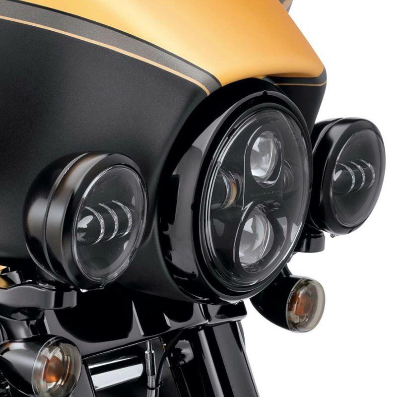 ハーレー純正 補助ライト用トリムリング グロスブラック 67700117 : HD