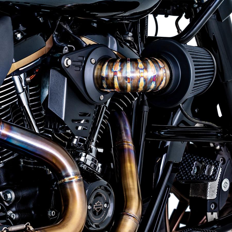M8ツーリング、ソフテイル VO2ファルコン エアクリーナー ステンレス