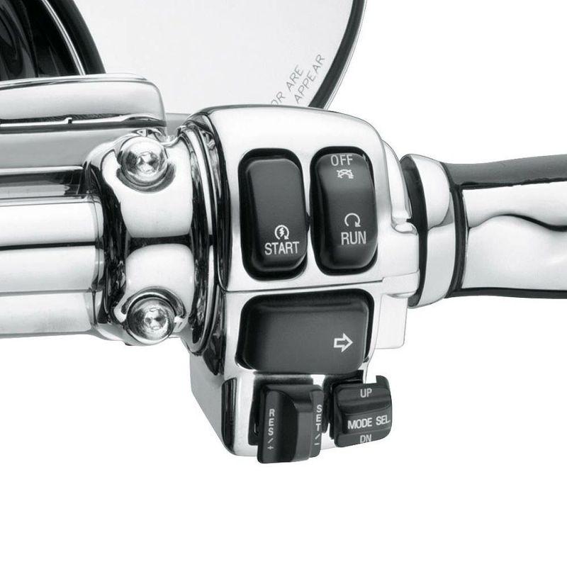 ハーレースイッチハウジング ハーレー純正 クローム・スイッチハウジングキット FLHT、FLHTC、FLHX