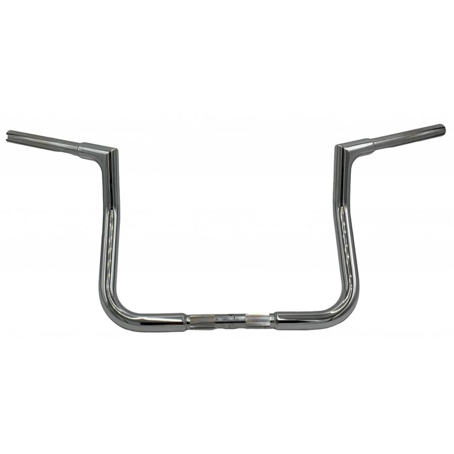 Fat Baggers 1.25インチ径 EZ Install フラットトップハンドルバー 11インチ (クローム) 【ストリートグライド