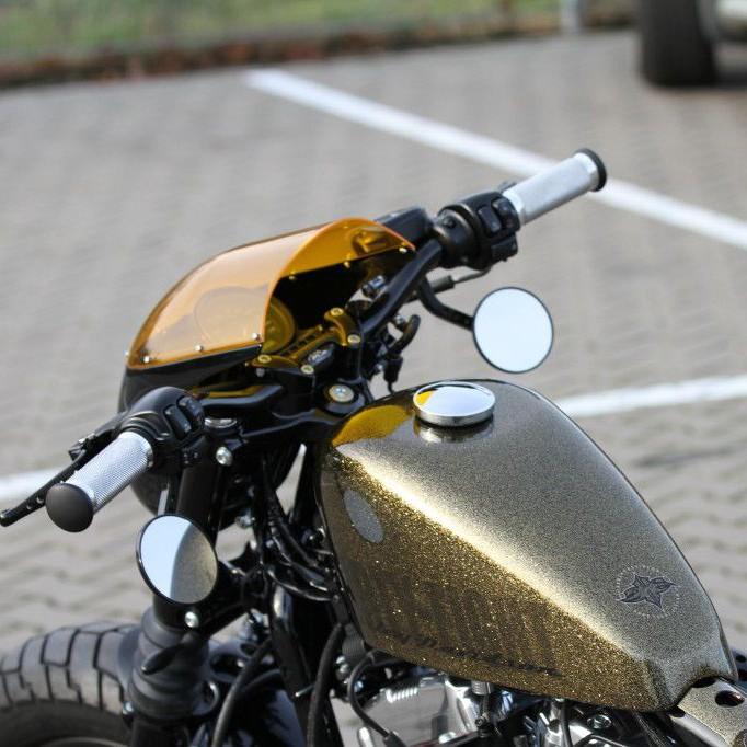 Thunderbike カフェレーサー・フェアリング イエローシールド : HD