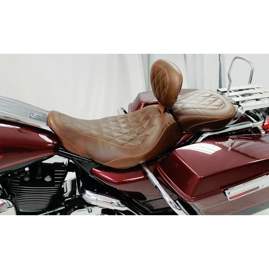 マスタング 76723 Mustang　ワイドトリッパー・リヤシート ダイアモンドスティッチ ブラウン