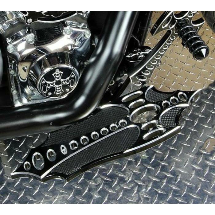 Precision Billet Bad Axe フロアボード ブラック : HD-PARTS ハーレー