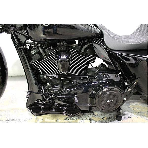 ダイアモンドブラックコレクション　H.D ダイアモンドデザイン ライダーフロアボード ブラック Vity's Design