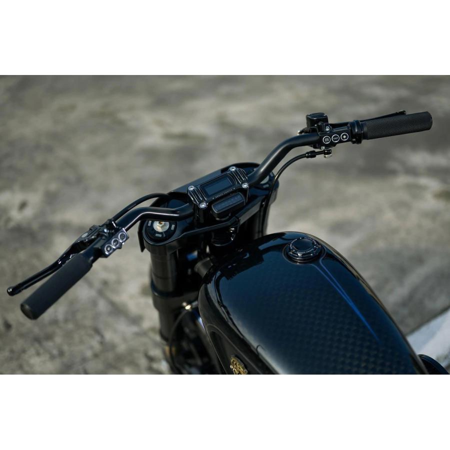 ハーレー M8 Softail デジタルゲージマウント付 Finnedライザー