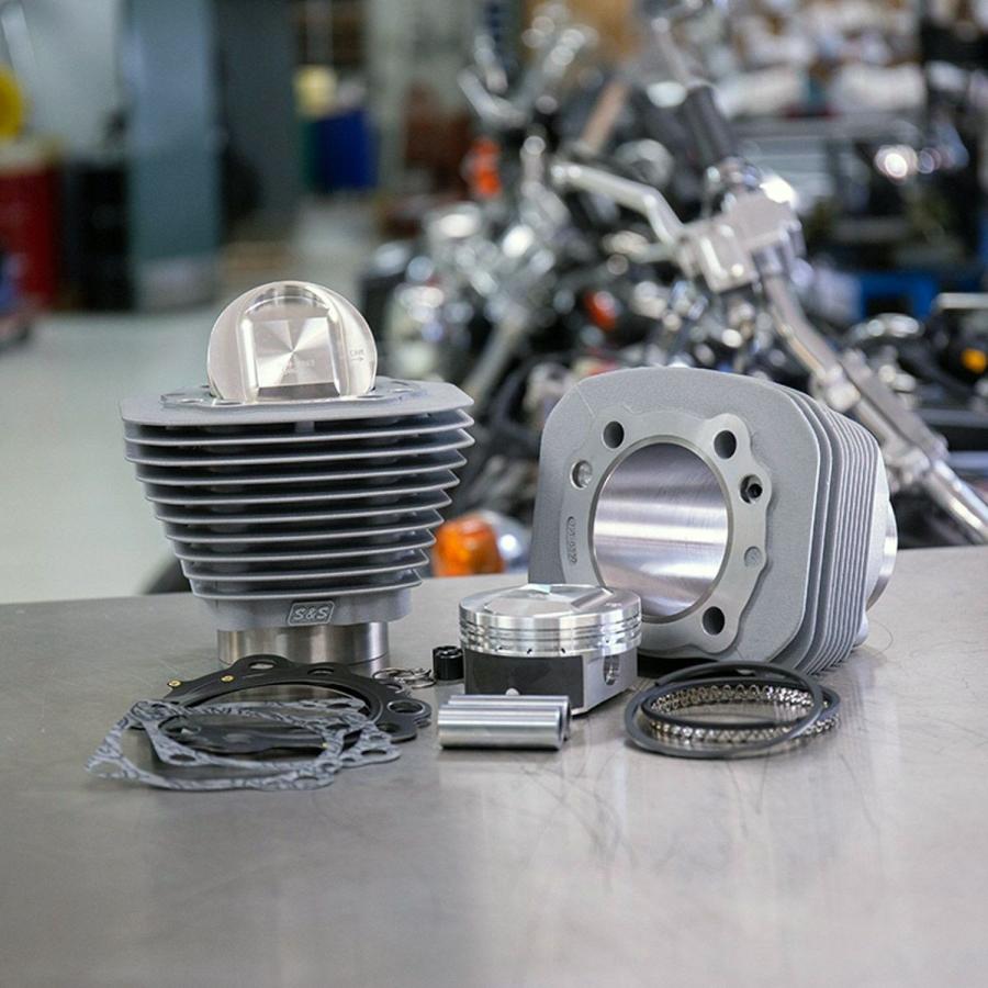 S＆S 910-0690 S&S スポーツスター 1250CCコンバージョン＆ハイコンプピストンキット シルバー