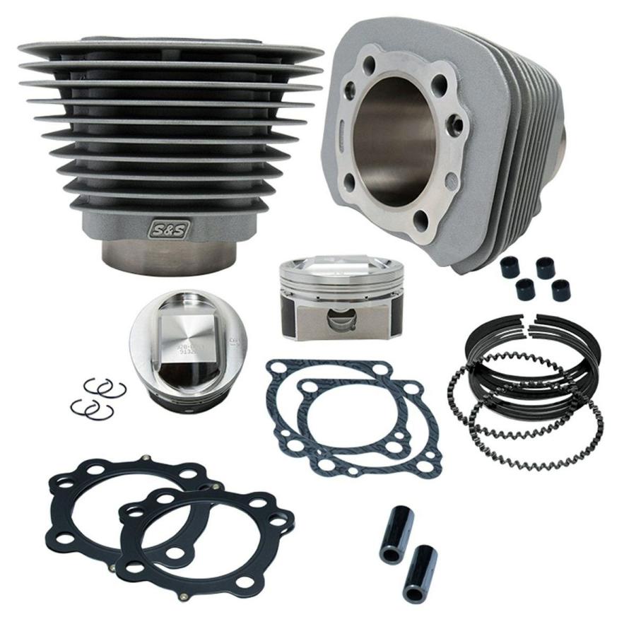 S＆S 910-0690 S&S スポーツスター 1250CCコンバージョン＆ハイコンプピストンキット シルバー_1