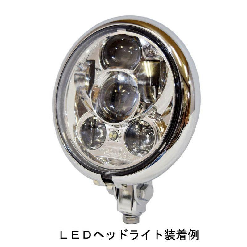 ハーレー ヘッドライト 5-3/4インチ クローム : HD-PARTS ハーレー