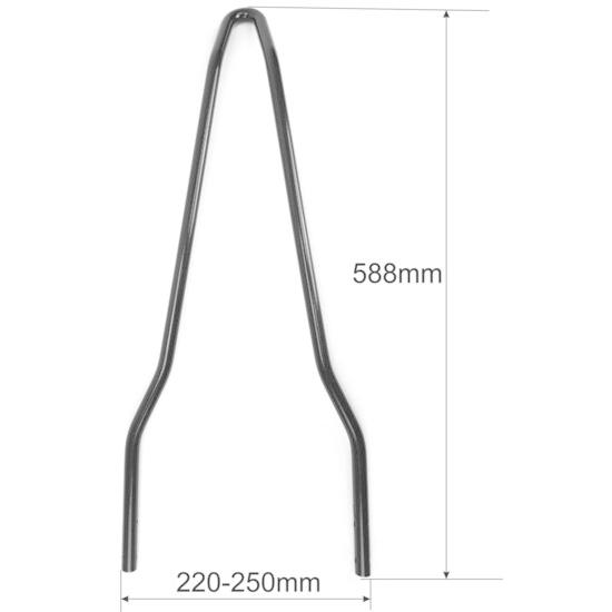 Westland Customs 汎用シーシーバー 220mm〜250mm幅 ブラック : HD