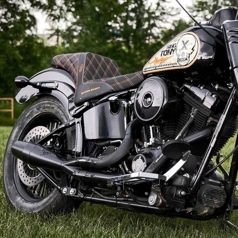 ハーレーソフテイル　2in1マフラー 2in1エキパイ 1984～17年ソフテイルモデル用 - MOTOR STAGE | アンバー