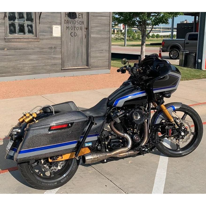 激安王価格‼値下品、Harley-Davidsonマフラー ブレイクアウト、ファットボーイ、FXDRS用 SAWICKI SPEED マフラー