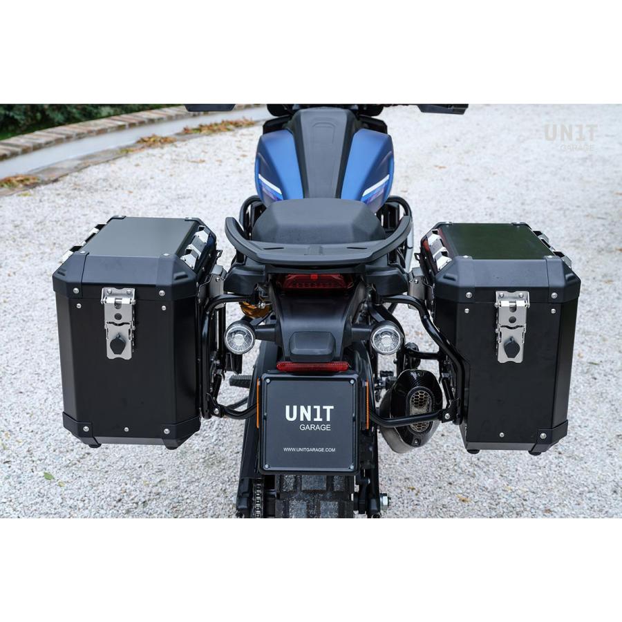 ハーレー Pan America ATLASアルミサイドパニア/サブフレームセット(47L/41L) ブラック UNIT GARAGE