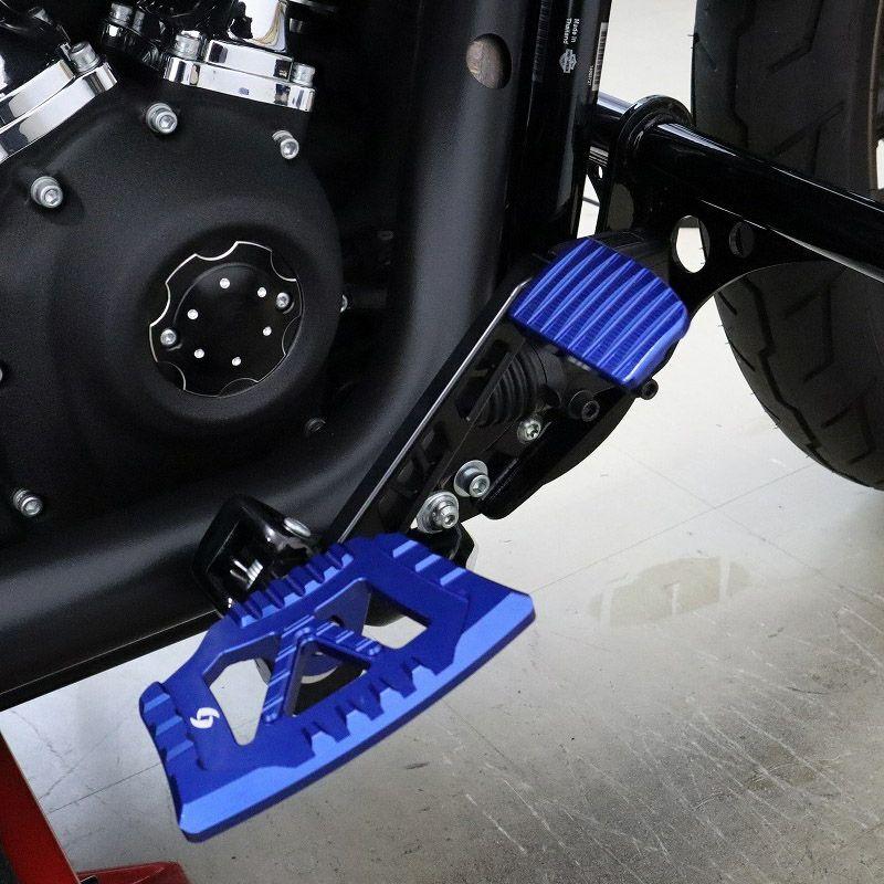 ハーレー M8 ソフテイル リアブレーキレバーキットV2 Aタイプ (ブルー