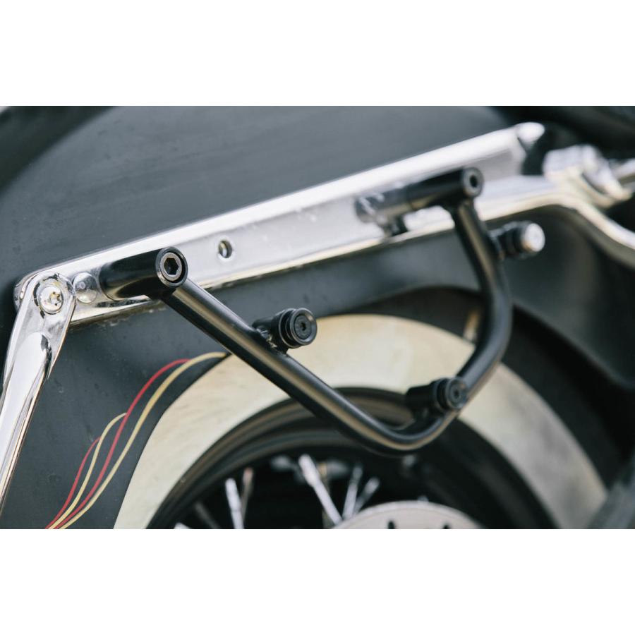 フォーティエイト用純正風防 純正アタッチメント付 ハーレー・ソフテイル FLSTC、FLSTN用レジェンドギア サイド