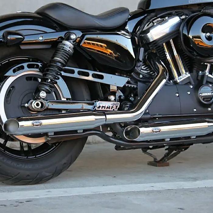 ハーレースポーツスター用JMCA クローム マフラー ベルズパフォーマンスマフラー JMCA車検対応 (クローム/ボローニャ