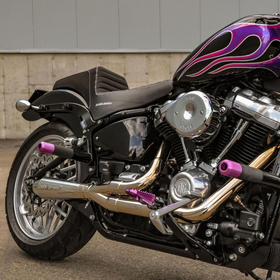 M8 ソフテイル リア・クラッシュバー (ブラック) OG : HD-PARTS 
