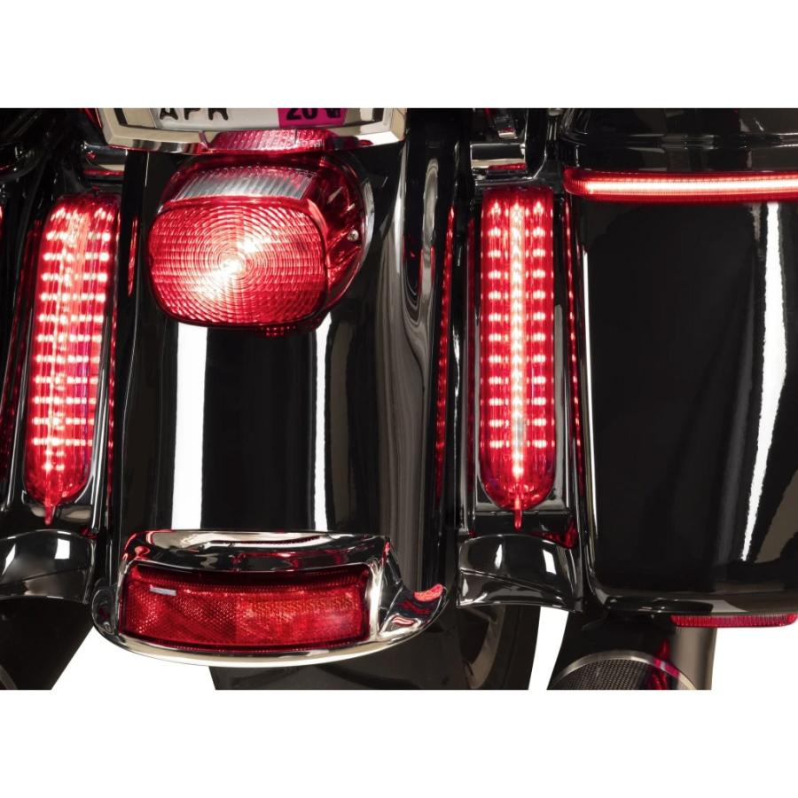 シロ C40003 LEDフィラーパネルライト ブラック/クリアレンズ 2014〜2023 FLHT、FLHTCU、FLHTCUL、FLHTK、FLHTKL、FLHR、FLHRC、FLTRU、FLTRK