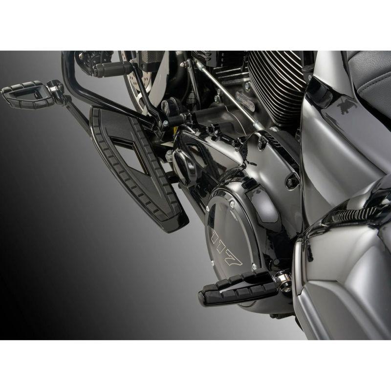 スポーツスター、ダイナ、ソフテイル シケイン・ハーレーフットペグ (ブラック) CIROの画像